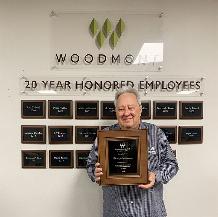 Woodmont Cabinetry tenure recognition 2021