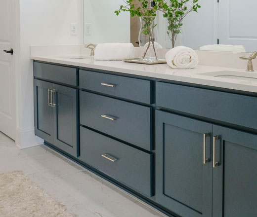 Woodmont Cabinetry paint and stain finishes